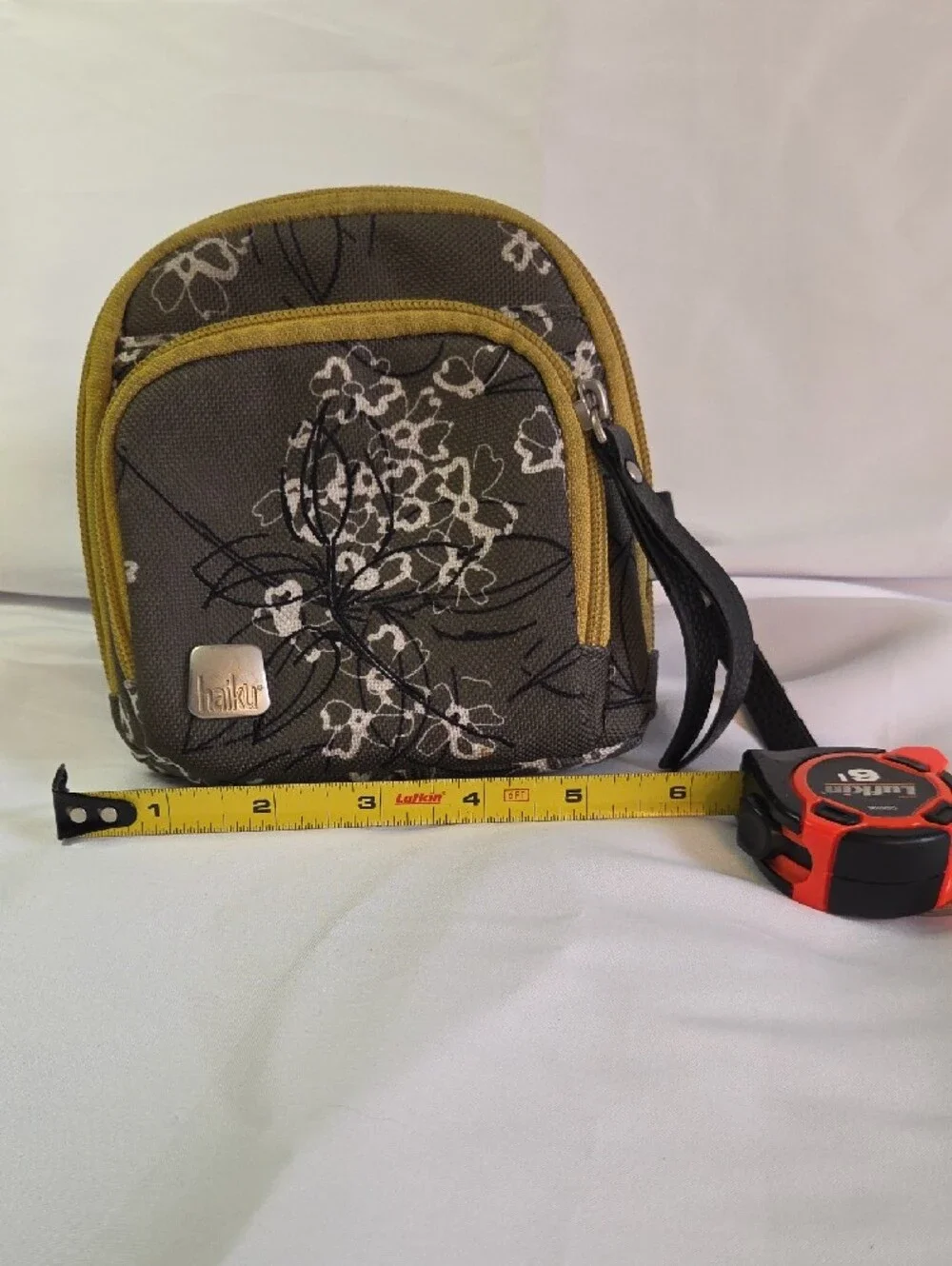 Haiku Olive Green Floral Accent Crossbody